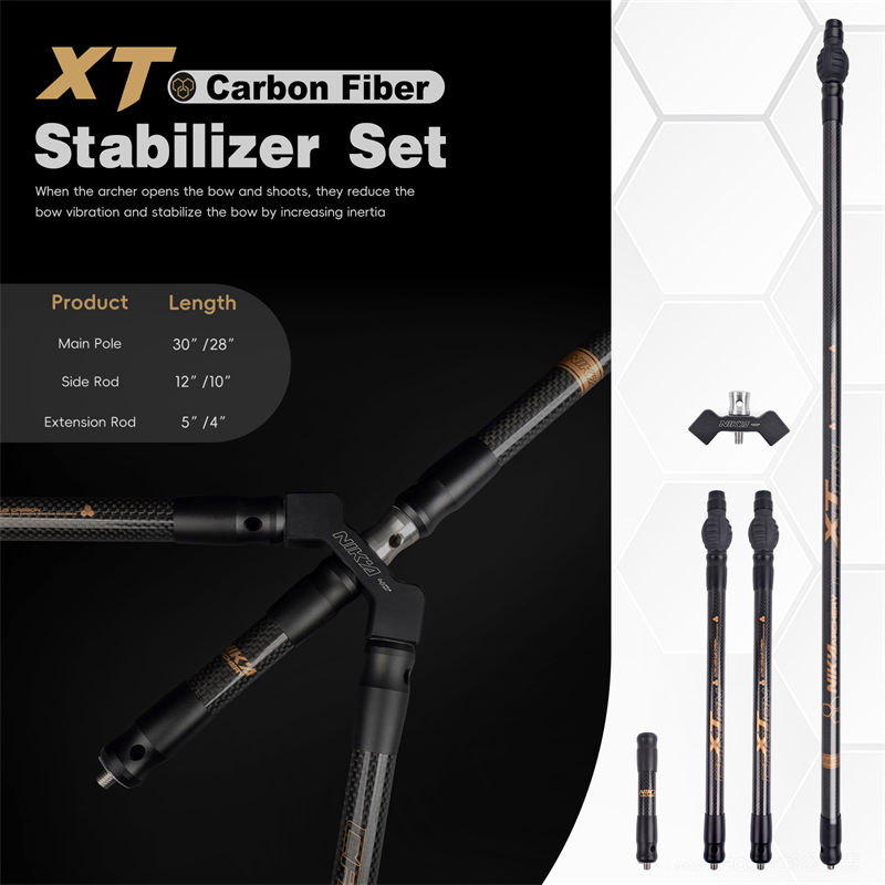 XT 3K Carbon-stabilisatoren voor boogschutters