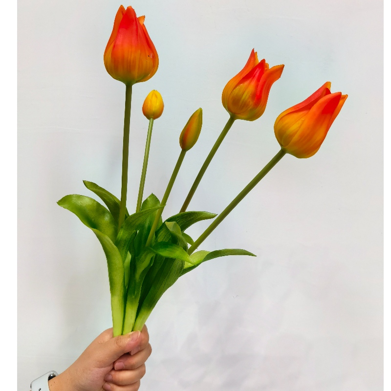 Promotionele producten kunstbloem tulp enkele steel home decoratieve real touch simulatie tulpen