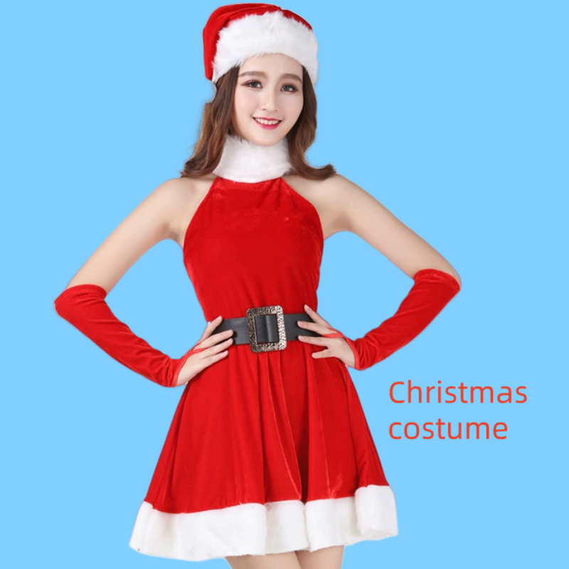 Kerstkostuum, vrouwelijk anker op internet beroemdheden\'S Suit, Cosplay Sexy Bunny Girl Outfit, Performance Costume, Christmas Battle Robe, Item Number 325 Prijs: ＄ 133,99