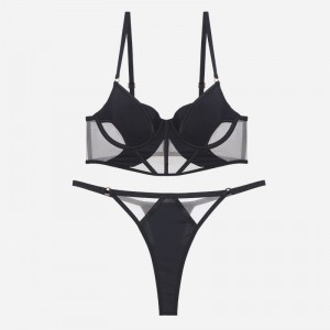 Frans - stijl lingerie. Sexy dun - katoen glad - oppervlakte gaas visbeen korset - stijlbeha. Het laat grote borsten kleiner lijken en voorkomt dat Sagging W7215Price:$199.99