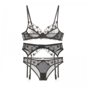 Sexy lingerie. Ultra - Dunne transparante mesh borduurwerk kanten lingerie. Voor groot - Busted Women, het laat de buste kleiner lijken, voorkomt dat ze doorzakken en oplevert. Bra.w878 Prijs:$179.99