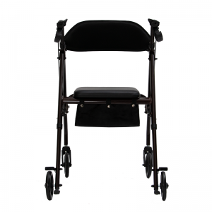 Wide Back Rollator Black