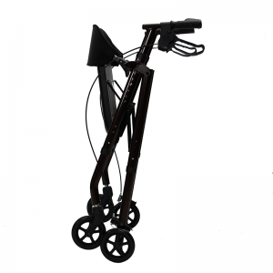 Wide Back Rollator Black