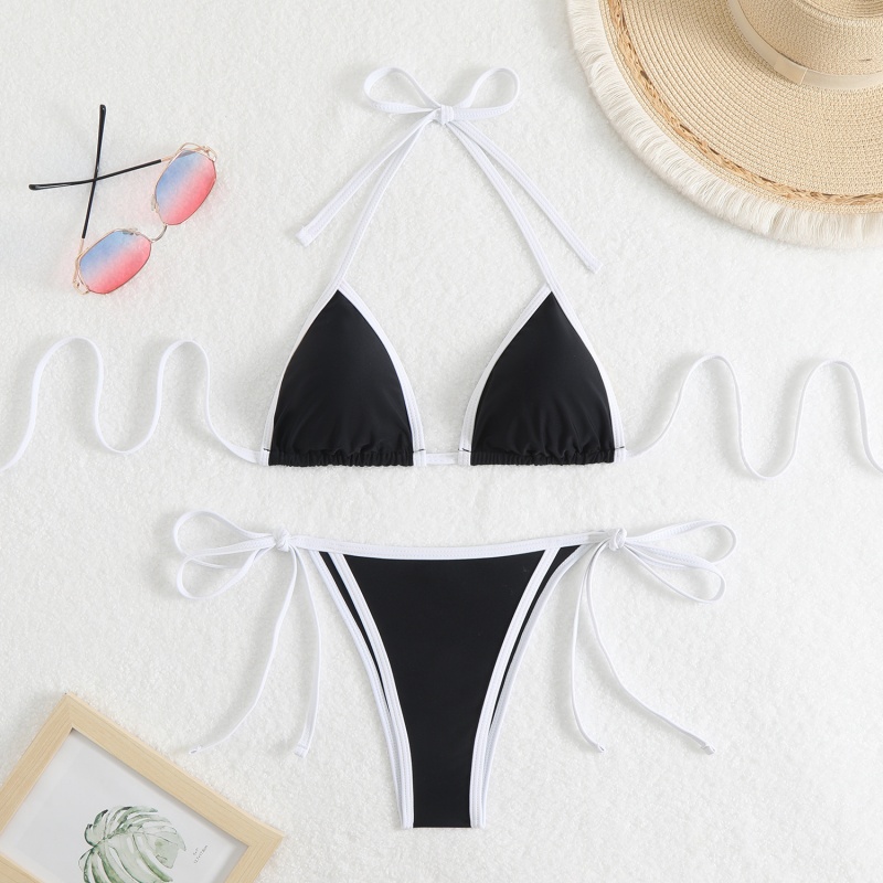 2025 NIEUW SODID - kleur vrouwen\'s sexy twee - stuk driehoekskleur - Blok Bikini. Europese en Amerikaanse stijl met banden, geschikt voor strand en hete lente QT25003 Prijs:$79.99