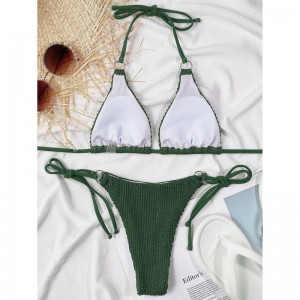 Nieuwe 2025 badkleding. Europese en Amerikaan-stijl sexy twee-Piece Bikini Swimsuits for Women. Stijlvolle buitenlandse handelsbikini\'s voor groothandel 8818 Prijs:$79.99