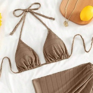 Nieuw 2025 Europeaan en Amerikaan-stijl sexy solide-kleur twee-stuk bikini\'s. Geschikt voor buitenlandse handel en kruis-grens e-Commerce op Amazon en AliExpress. Gekoppelde bikini\'s 8942 Prijs:$99.99