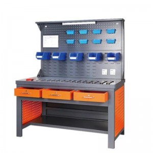 Werkbank met verlichtingsstrook en achterbord