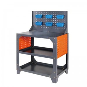 Zwaar-Duty Gray Backboard Tool Cart [Groot formaat]