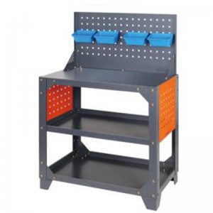 Zwaar-Duty Gray Backboard Tool Cart [Groot formaat]