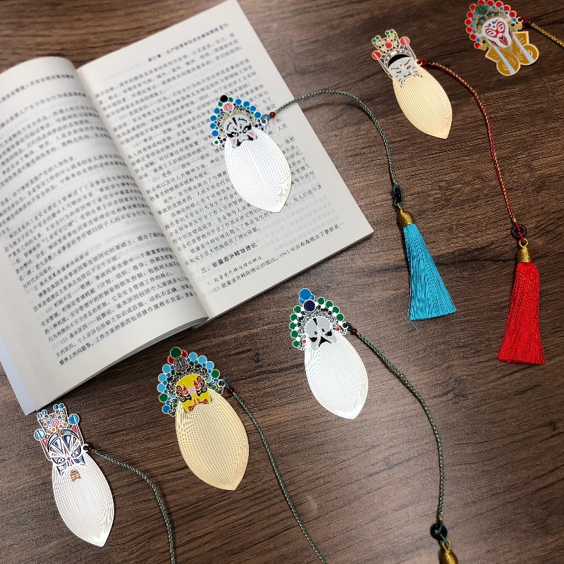 Chinese opera masker bladwijzer