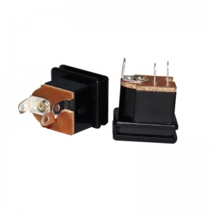 DC Socket DC-207, Direct Insertion Audio Socket, Two-pin koperen pin power laadaansluiting