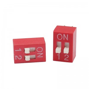 Dip Switch XZ-DSE-02RGA, 2P DIP -schakelaar voor signaalontvangstmodules in het gebied van automotive automatiseringsapparatuur