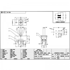 Dia -schakelaar TS23E02, dubbel-Rij 8-Pin Swing Switch, Ruis-Hoofdtelefoons en sprekers annuleren