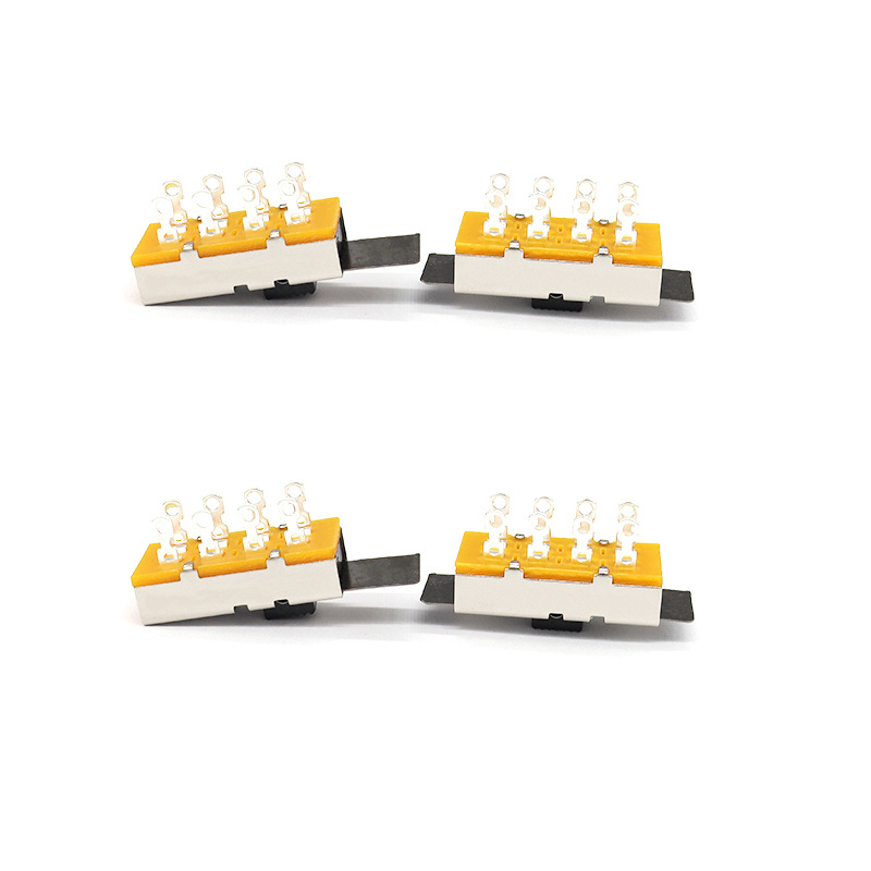 Slide Switch SS23L16, hoge stroom, drie-positie, dubbel-rij, 8-Pin, shredder -schakelaar, verticale schuifschakelaar voor mechanische apparatuur