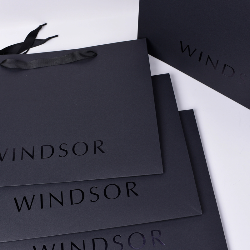 Noir luxe papieren zak