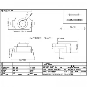 Push Switch LG-15 Normaal gesloten reset zelf-vergrendeling, slot-Gratis knopschakelaar LED -bureaulamp zaklamp