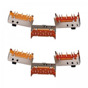 Slide Switch SS25D01 Double-Rij 12-Pin schuifschakelaar elektronisch product micro verticale schuifschakelaar