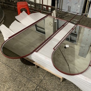 Zotye roestvrij staal geïntegreerde lamp en aanpasbare geëlektroplateerde roestvrijstalen slimme spiegel