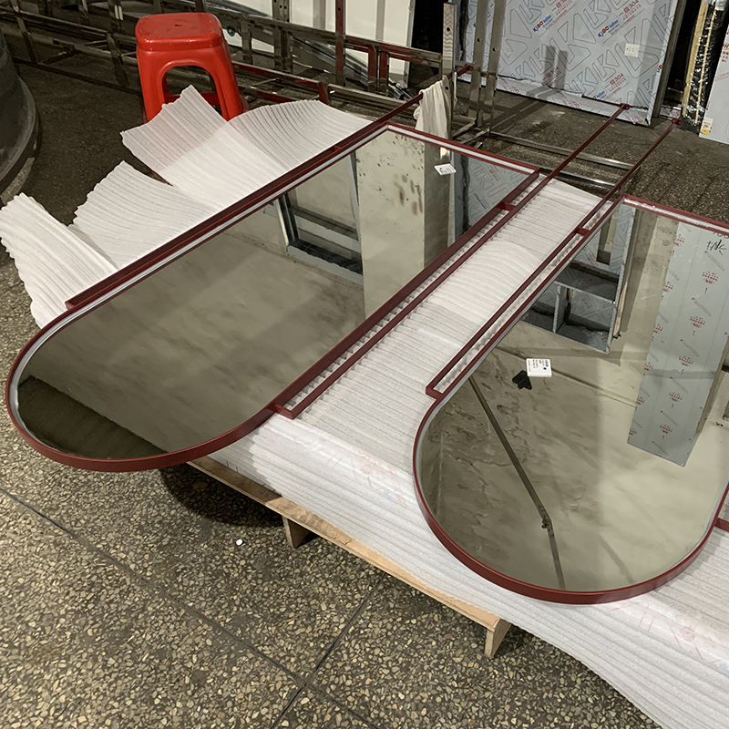 Zotye roestvrij staal geïntegreerde lamp en aanpasbare geëlektroplateerde roestvrijstalen slimme spiegel