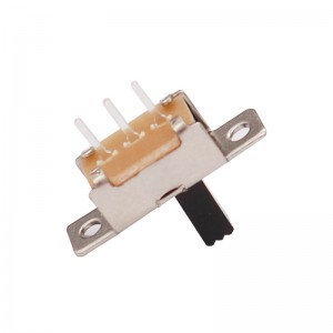 Slide Switch SS12D07 voor kleine huishoudelijke apparaten, 2-Speed ​​single-Rij 3-Pin horizontaal, band verticaal