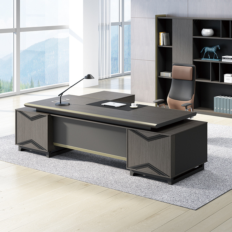 Model DBT002 Modern Executive Bureau Kantoormeubilair Manager Supervisor Desk, Nieuw Chinees stijl licht luxe kantoormeubilair Boss Desk