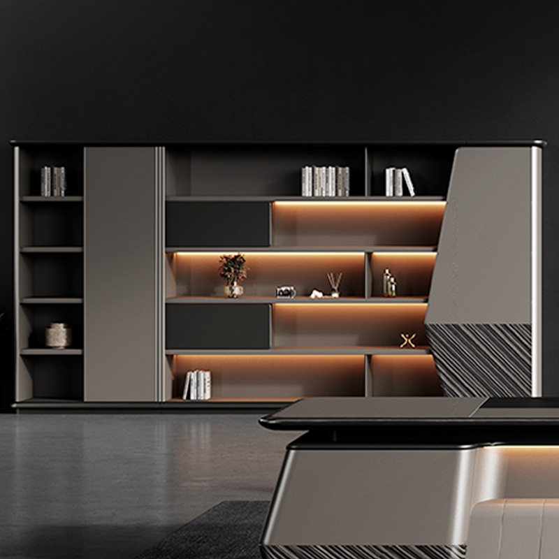 Model DBT006 Luxe paneel-stijl Manager Single Executive Desk, Voorzitter\'s Groot bureau met stoelenset, Boss Desk